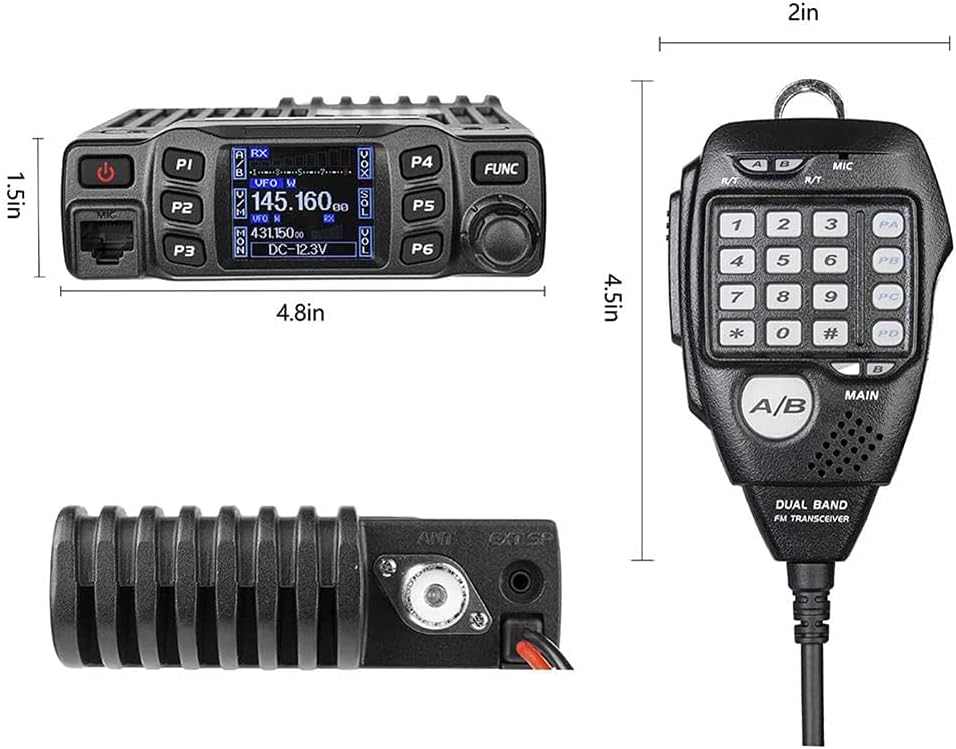 25 Watt Mini Dual Band VHF UHF Two Way Radio B2899