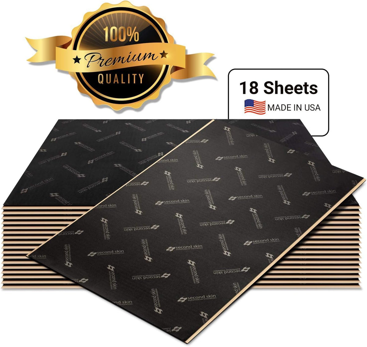 2mm Butyl Rubber Car Sound Deadening Material 20 Sq Ft 12 Sheets P81821