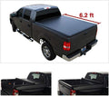Black Vinyl Soft Roll-up Truck Bed Tonneau Cover with Rails I2580