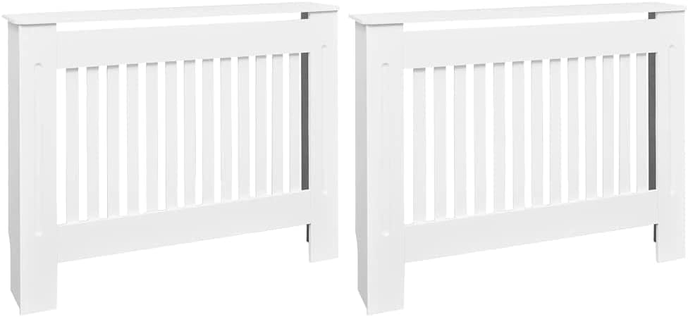White MDF Radiator Cover Q2424