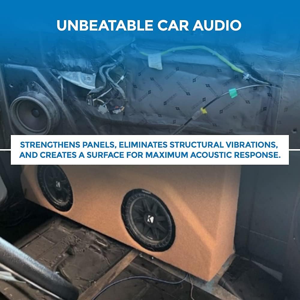 2mm Butyl Rubber Car Sound Deadening Material 20 Sq Ft 12 Sheets P81821