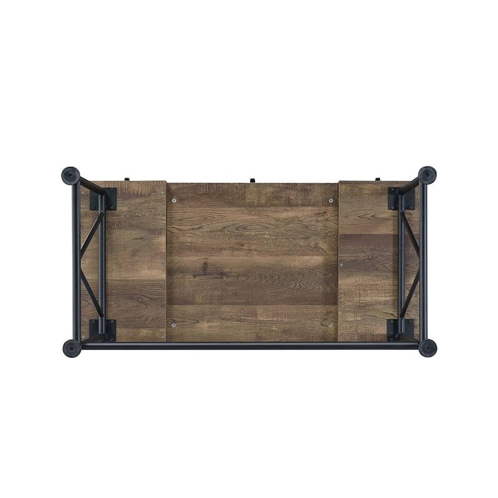 Rustic Oak 3-Drawer Writing Desk P7032