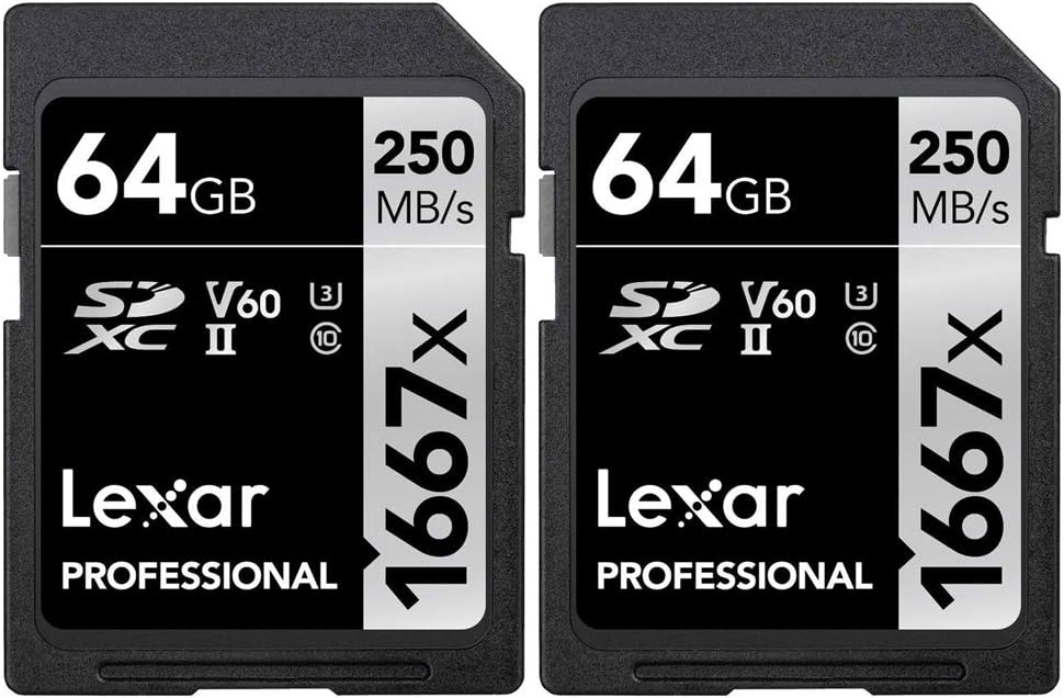 64GB SDHC/SDXC UHS-II Memory Card 2 Pack E456