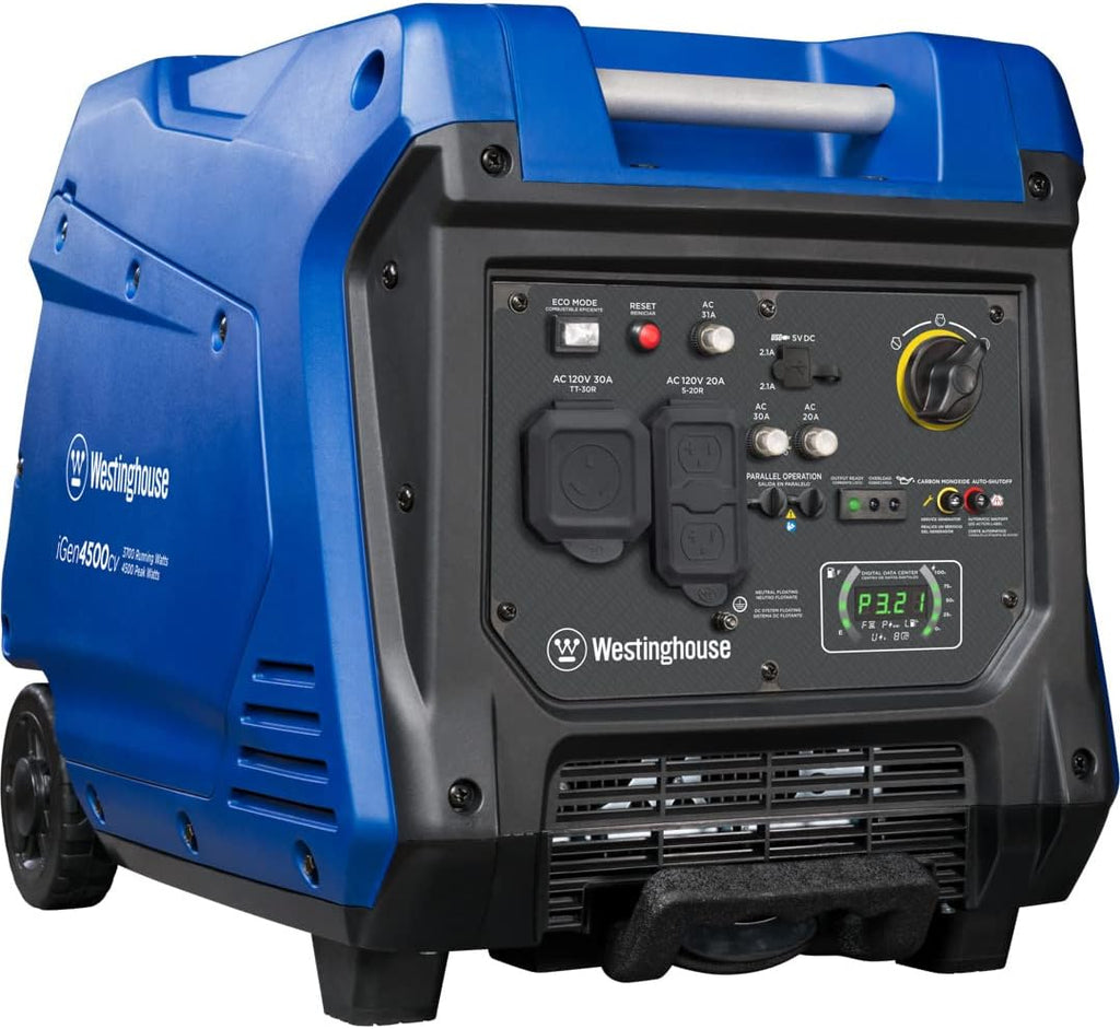 Portable Inverter Generator 4500 Peak Watts Gas Powered Electric Start C982