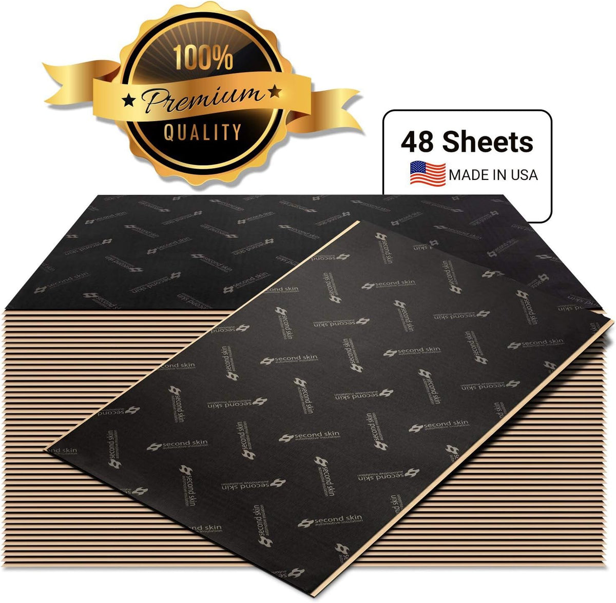 2mm Butyl Rubber Car Sound Deadening Material 20 Sq Ft 12 Sheets P81821