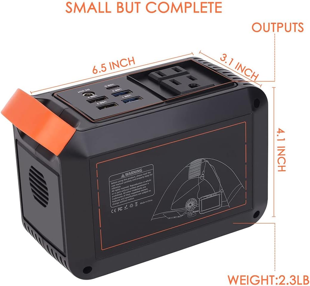 111Wh Portable Power Station 30000mAh Solar Generator K605