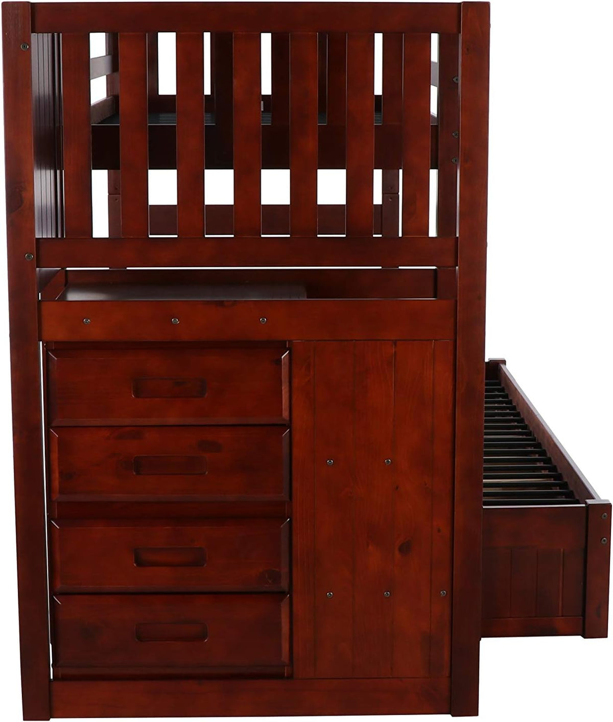 Twin Over Full Staircase Bunk Bed with 3 Drawers F737