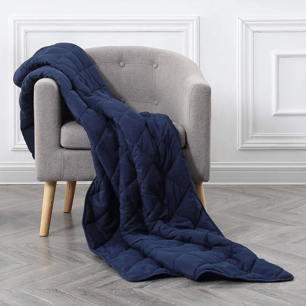 15 lb Navy Weighted Blanket G3491