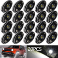 White 20 Pods LED Rock Lights M9593