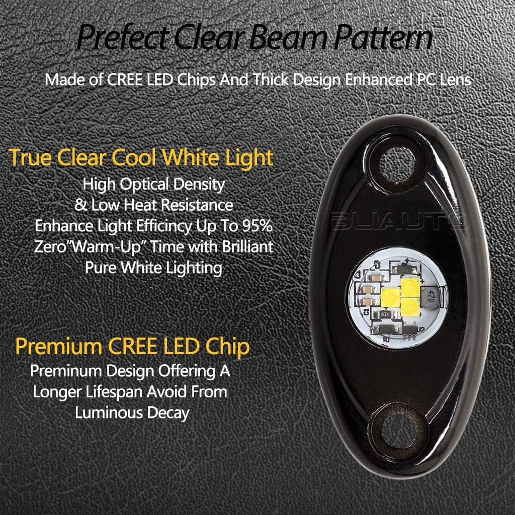 White 20 Pods LED Rock Lights M9593
