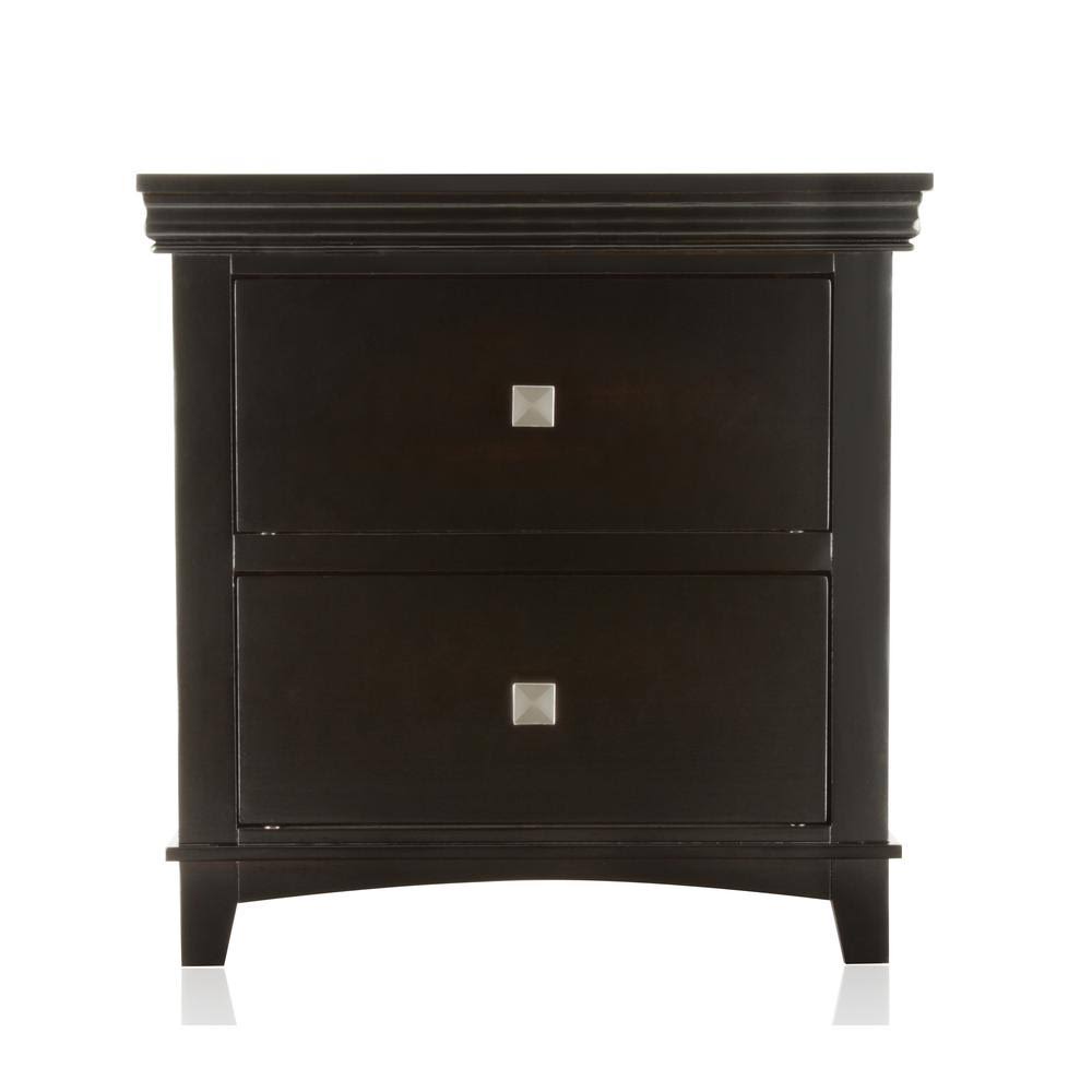 Brown 2-Drawer Nightstand G473317