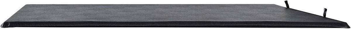 Black Vinyl Soft Roll-up Truck Bed Tonneau Cover with Rails I2580