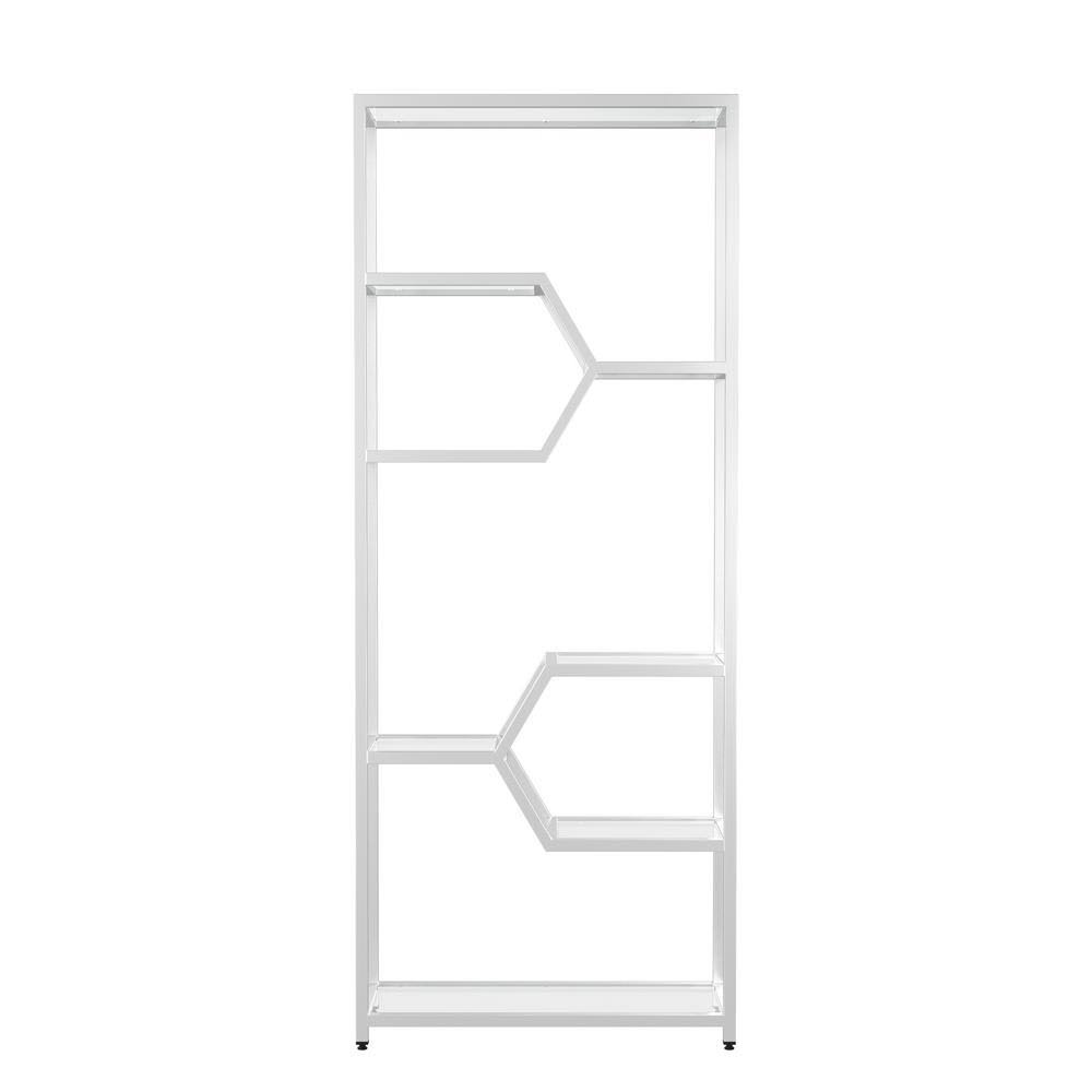 Grey 7-Shelf Bookcase T35681