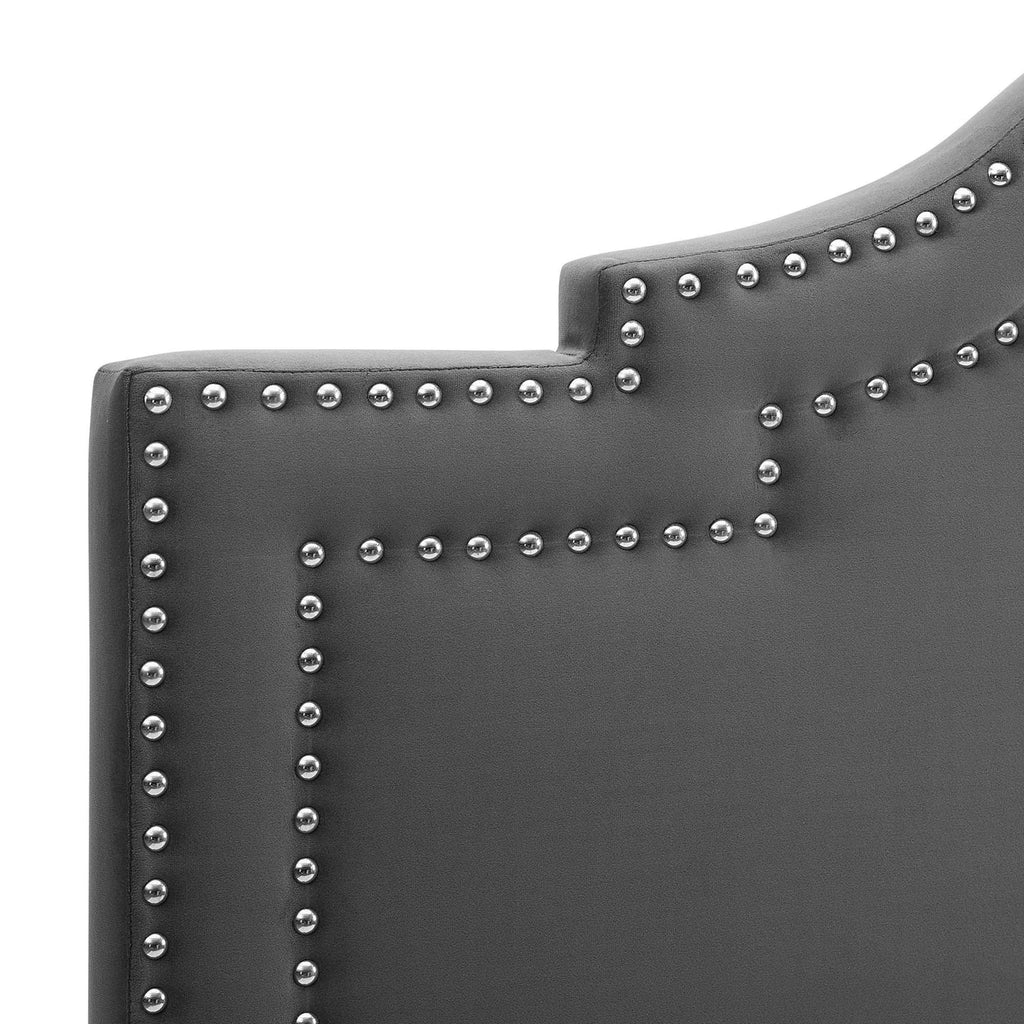 King California King Velvet Headboard I1296