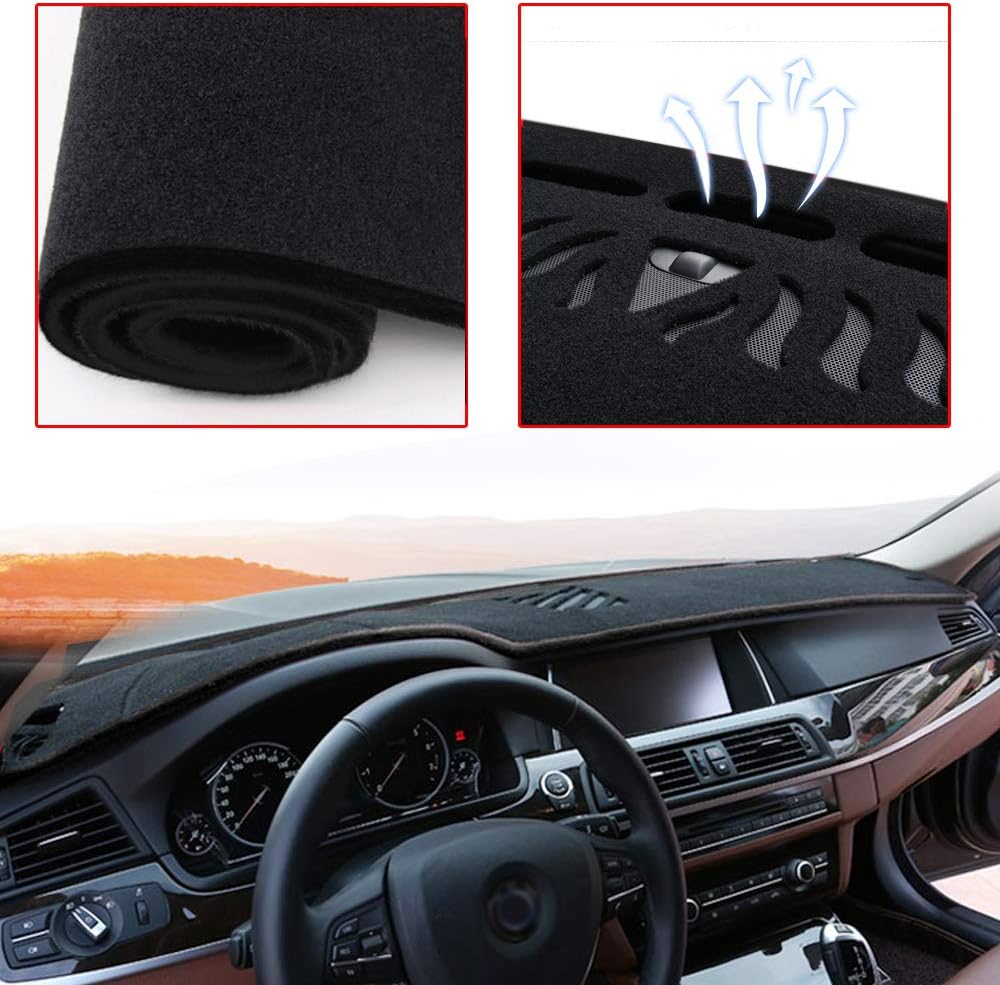 Black Carpet Dashboard Cover Protector X372