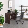 Computer Desk with Drawer 35.4 in Small Wood Desk E2587