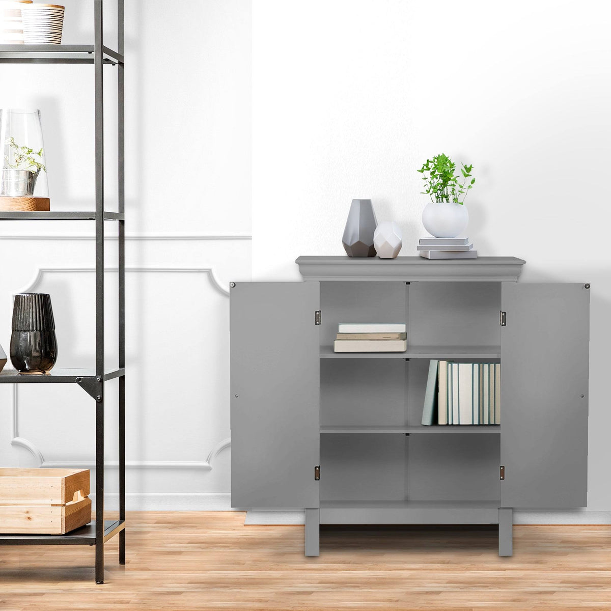 Wooden Bathroom Floor Cabinet L773