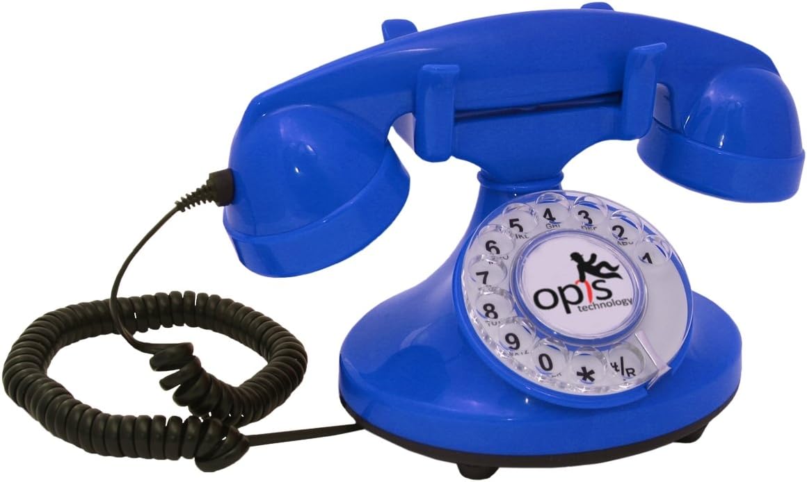 Rotary Dial Telephone with Electronic Bell Pack of 2 H2954