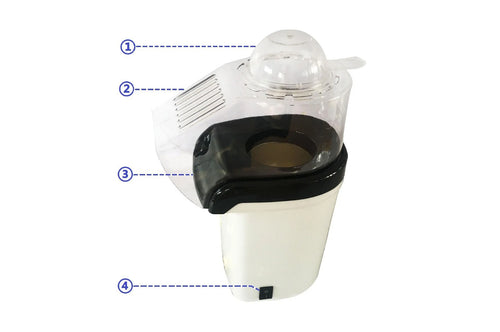 1200W Electric Hot Air Popcorn Maker Y896306