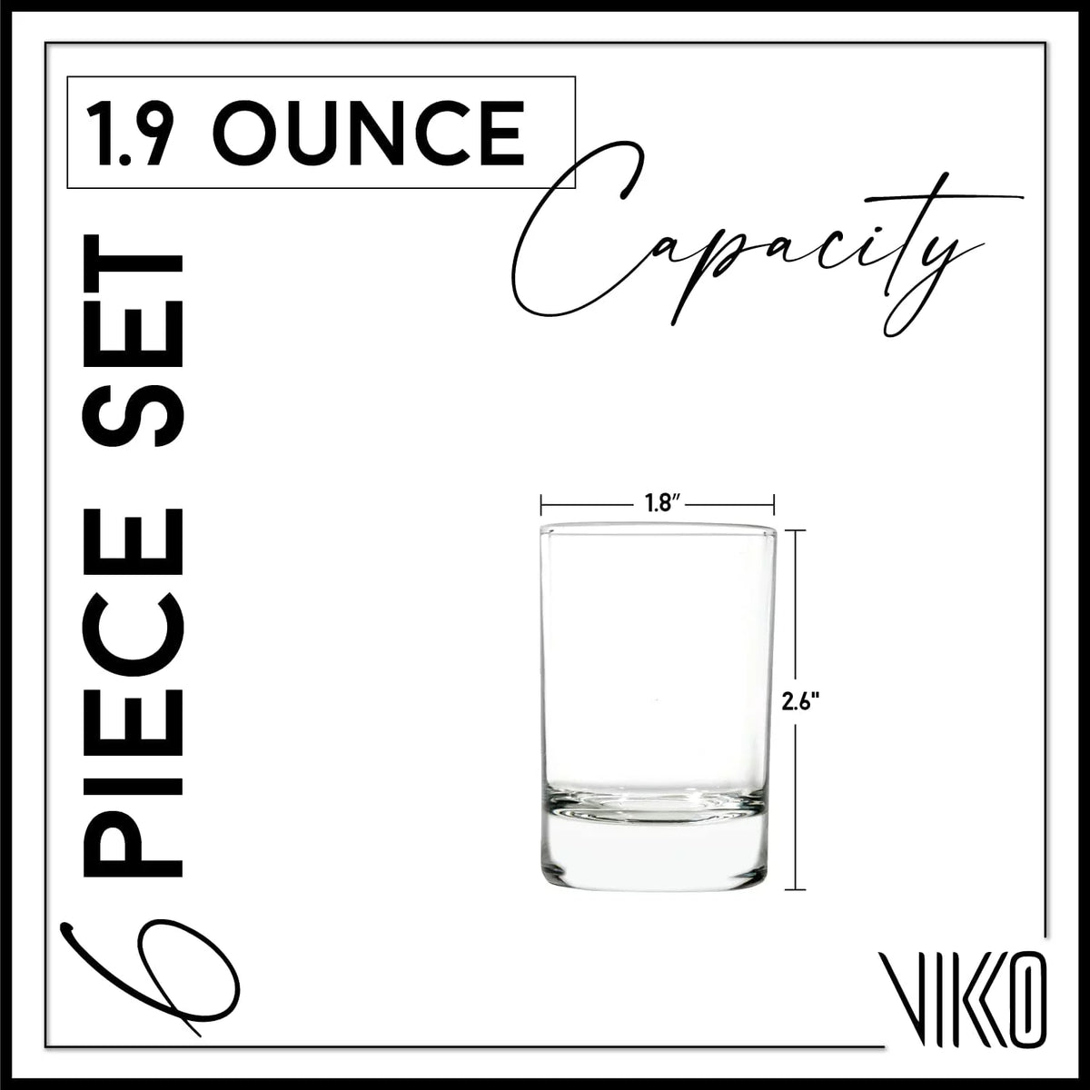 Set of 6 Small Shot Glasses Z214949
