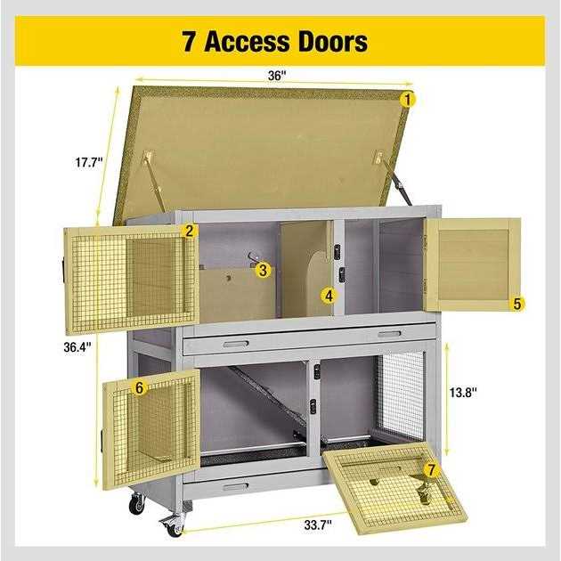Bunny Hutch with Wheels W63840