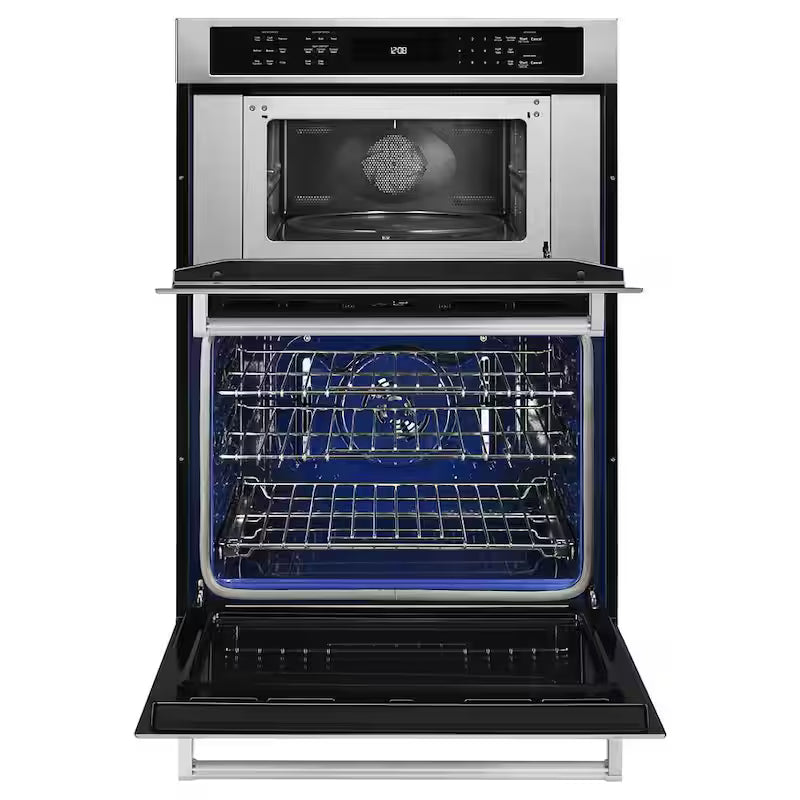 Electric Wall Oven with Built-In Microwave in Stainless Steel C762