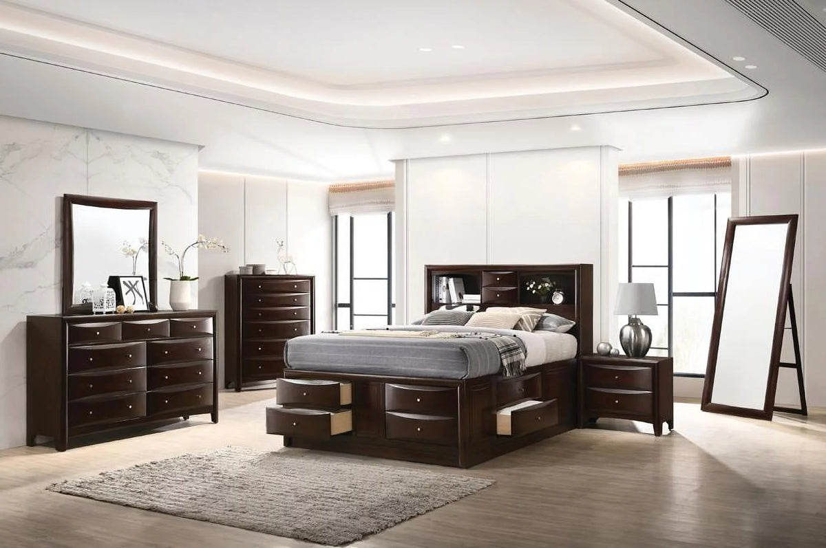 Bedroom Set with Bookcase Headboard A3365