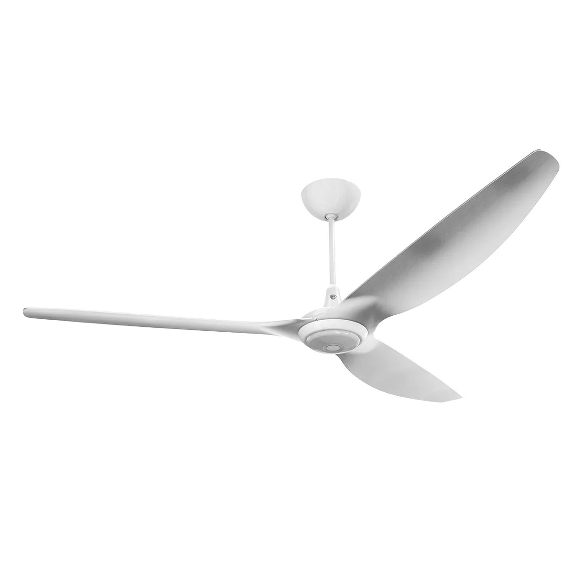 84 Ceiling Fan with Brushed Aluminum Blades and White Finish L230796