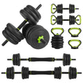 4-in-1 Adjustable Dumbbell, Barbell, and Kettlebell Set N6400