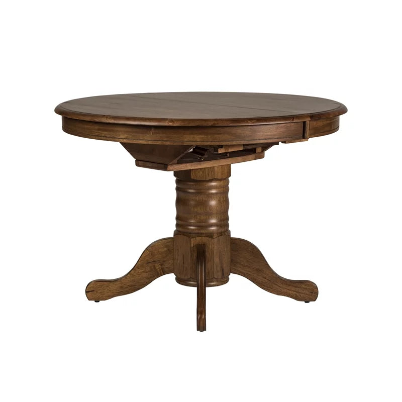 Oak Wood Pedestal Table Z6143