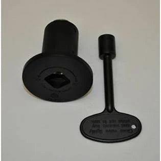 Antique Flat Black Decorative Key Valve Kit W647