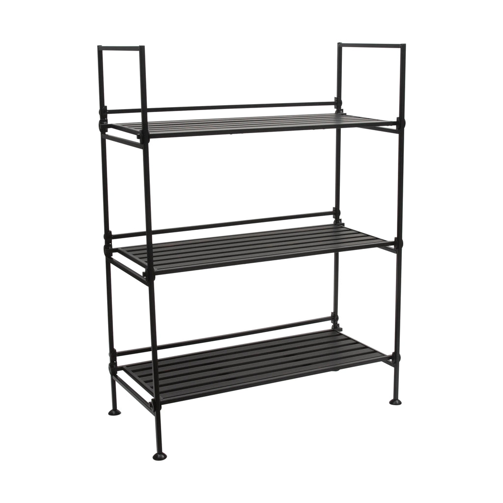 3 Tier Freestanding Storage Shelf Unit in Espresso J527