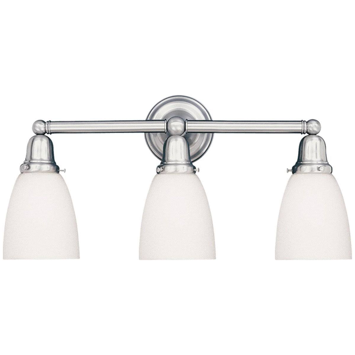 3 Light Satin Nickel Bath Bracket F56366