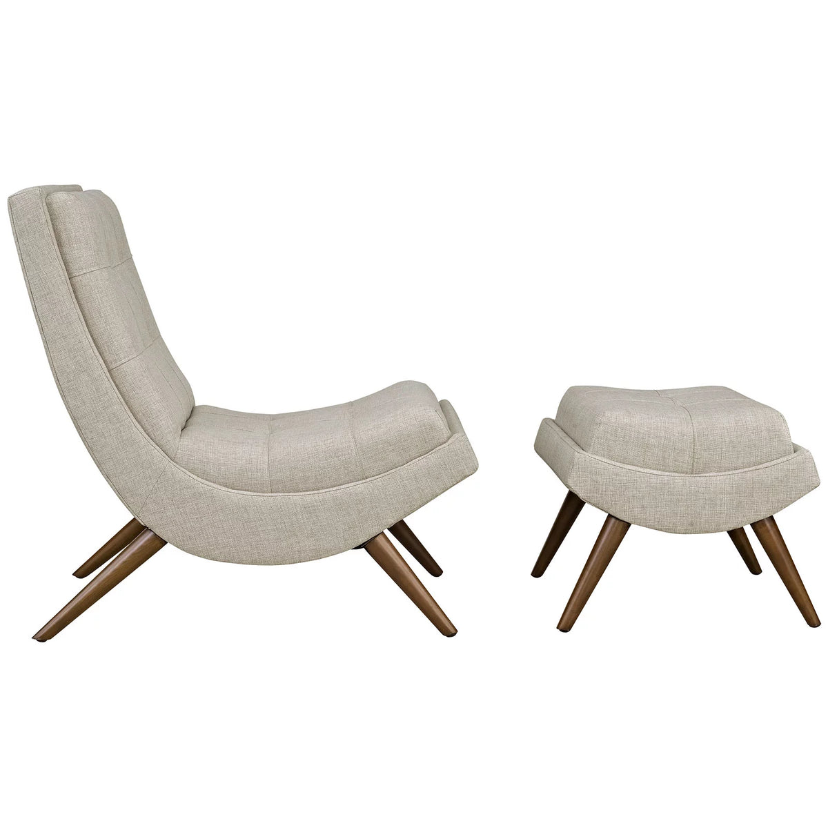 Upholstered Fabric Lounge Chair Set H913