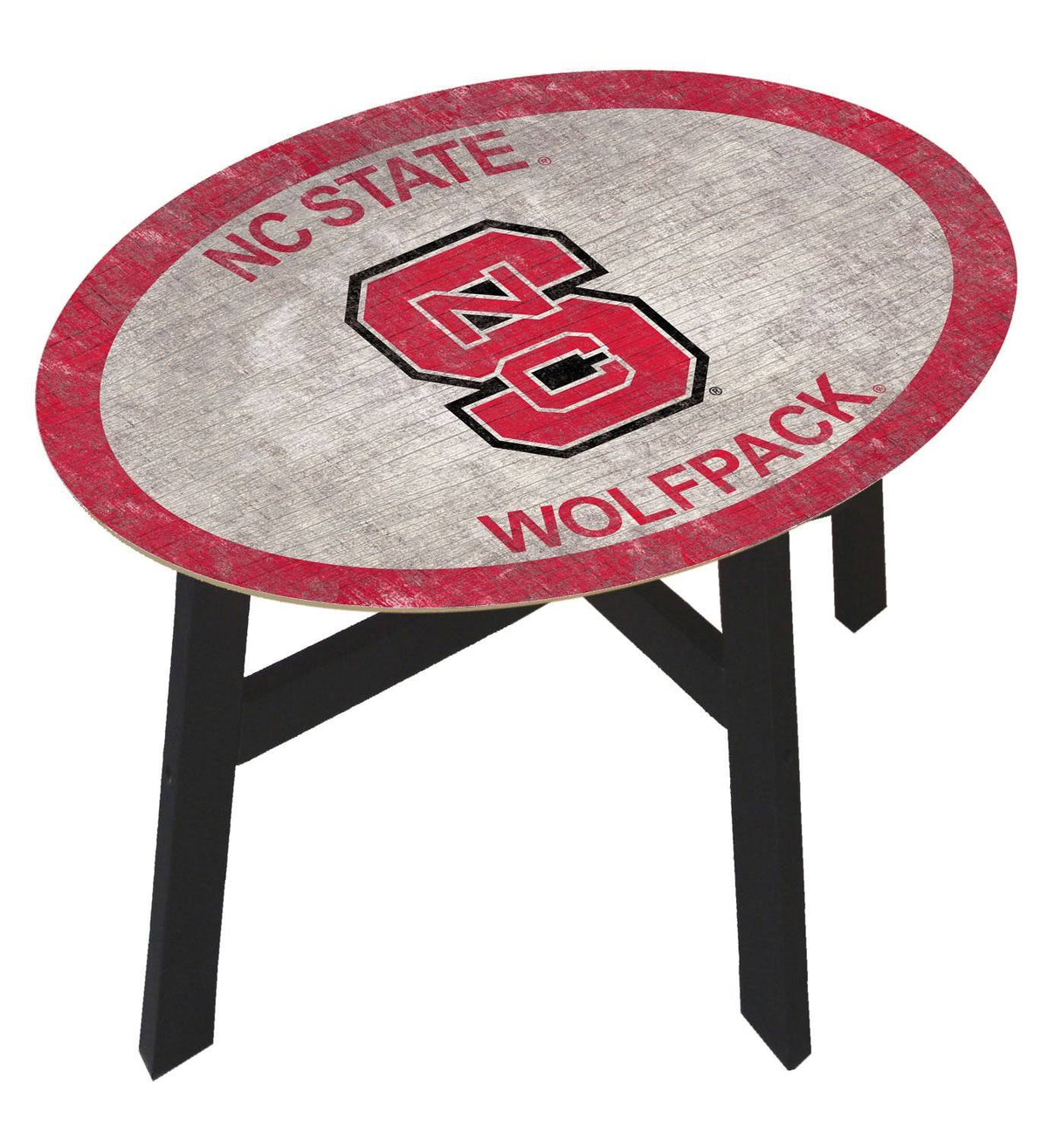 NC State Wolfpack Wood Side Table U10333