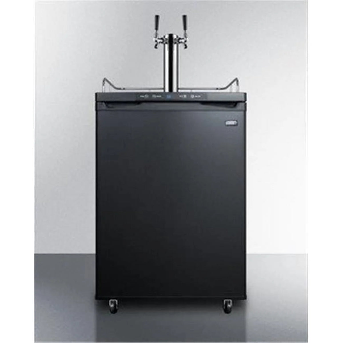 Black Dual Tap Beer Dispenser I873