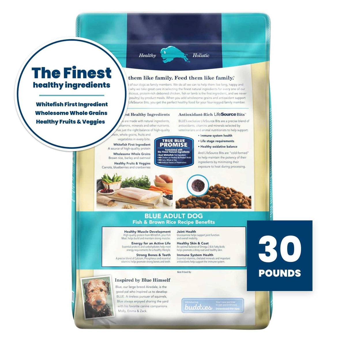 Fish & Brown Rice Adult Dry Dog Food U756803
