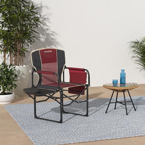Oversized Portable Folding Camping Chair with Side Table K935
