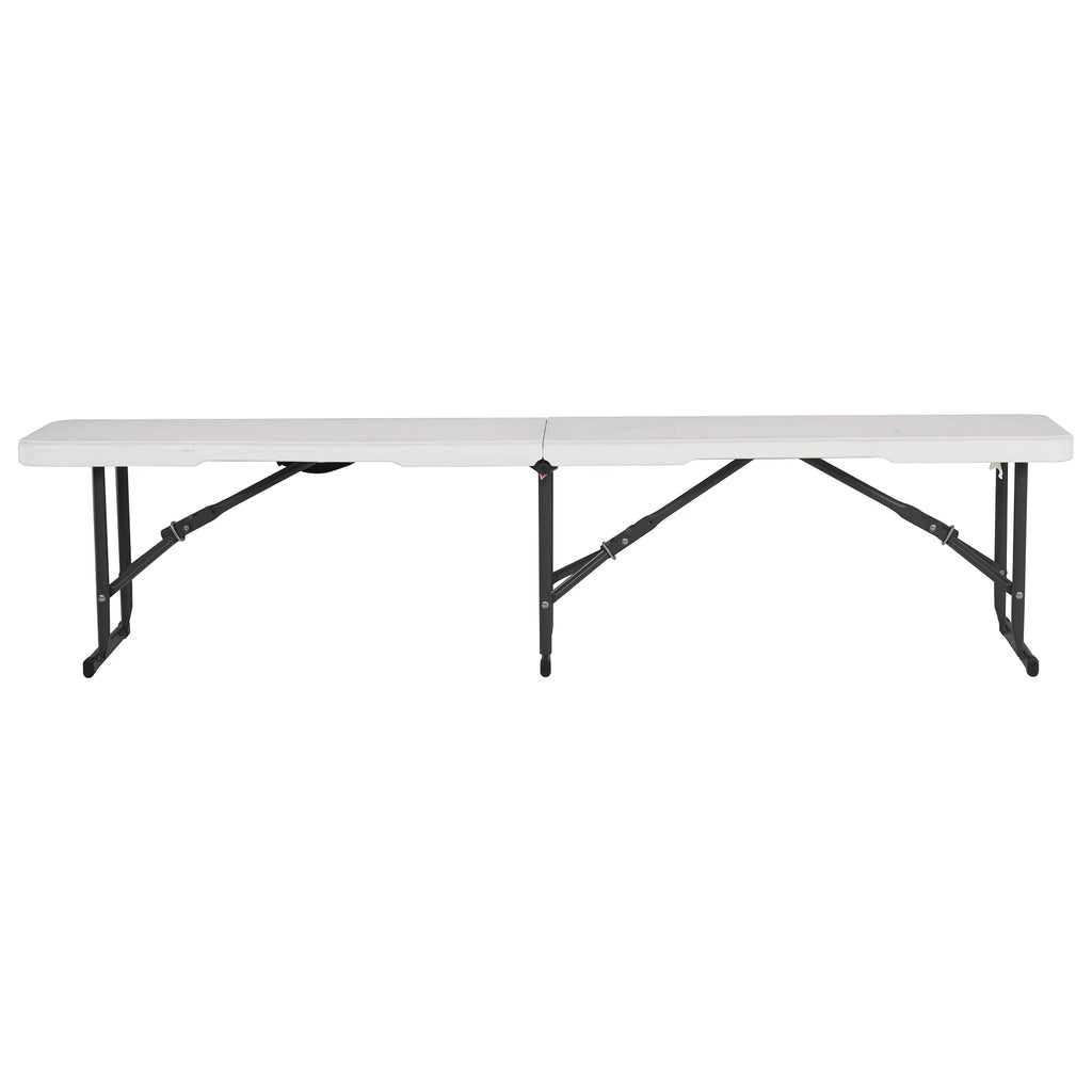 White Steel Outdoor Storage Bench R773238