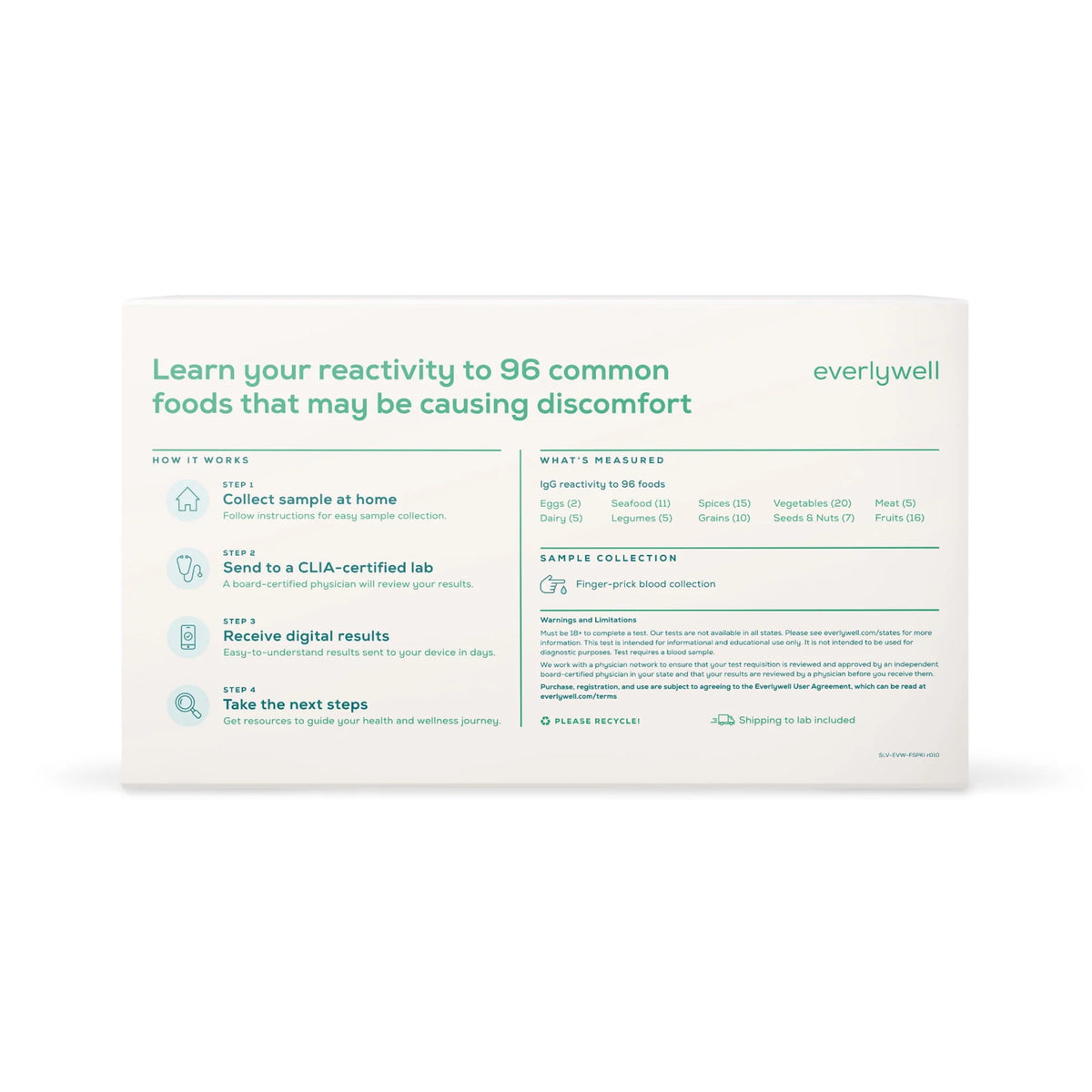 At-Home Food Sensitivity Test W2728