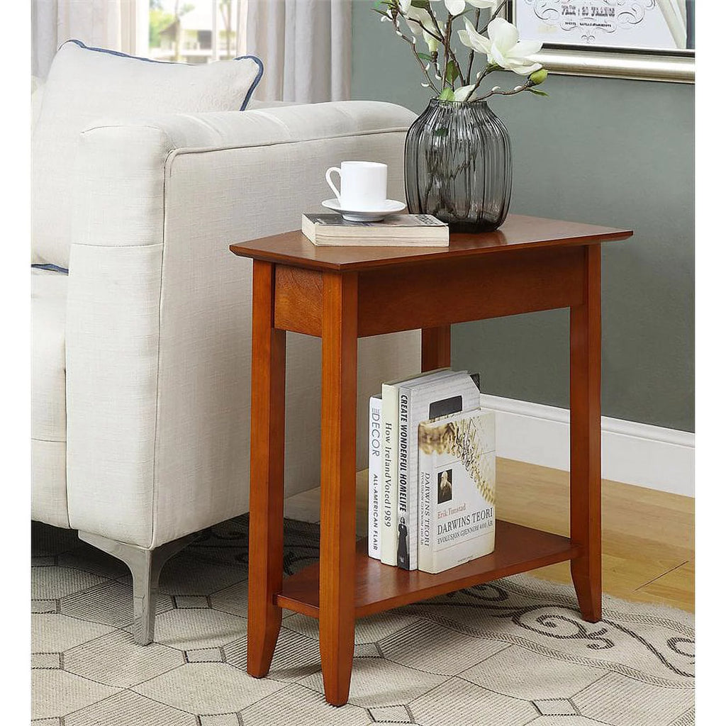 Cherry MDF Wood Wedge End Table A288528