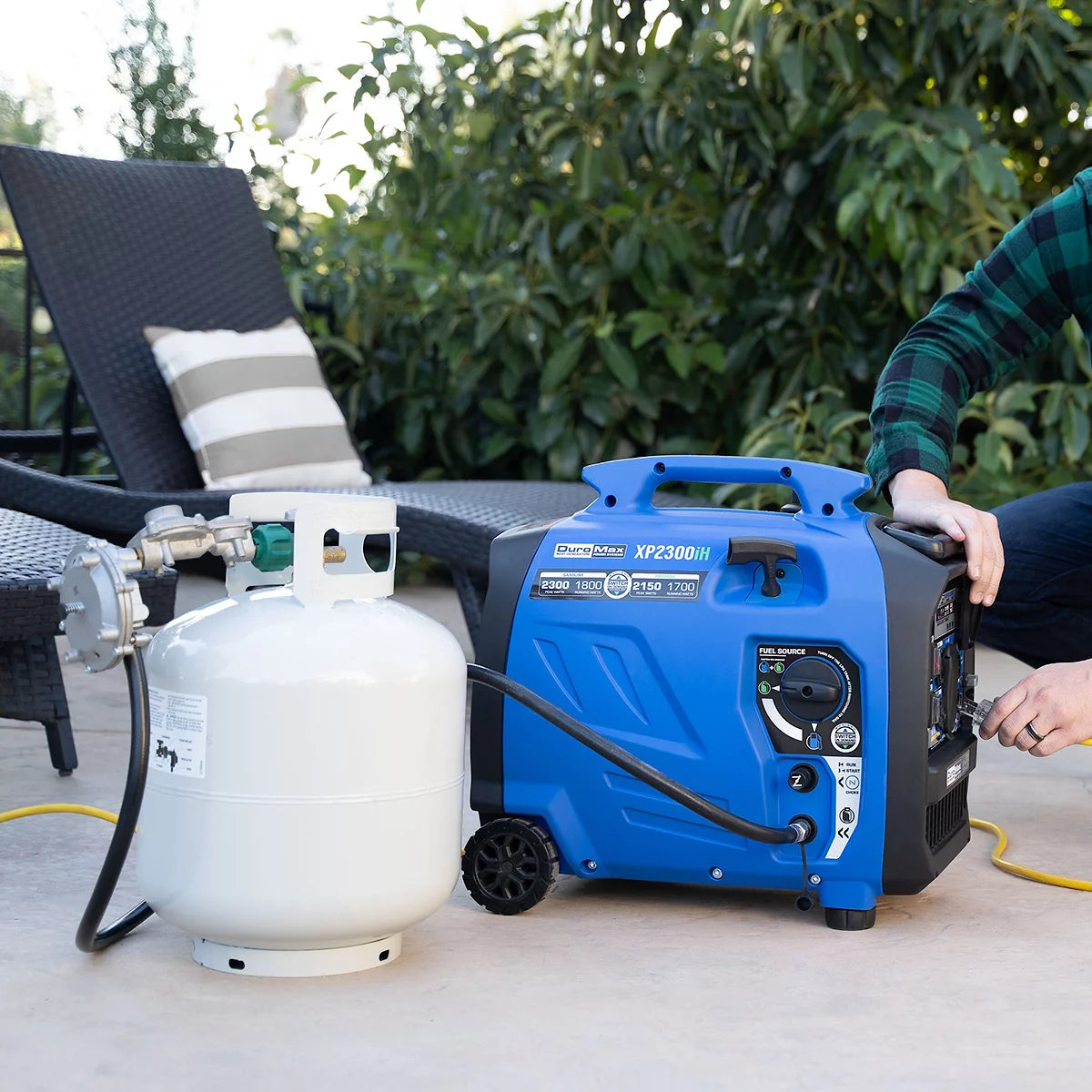 2,300 Watt Dual Fuel Inverter Generator with CO Alert B199