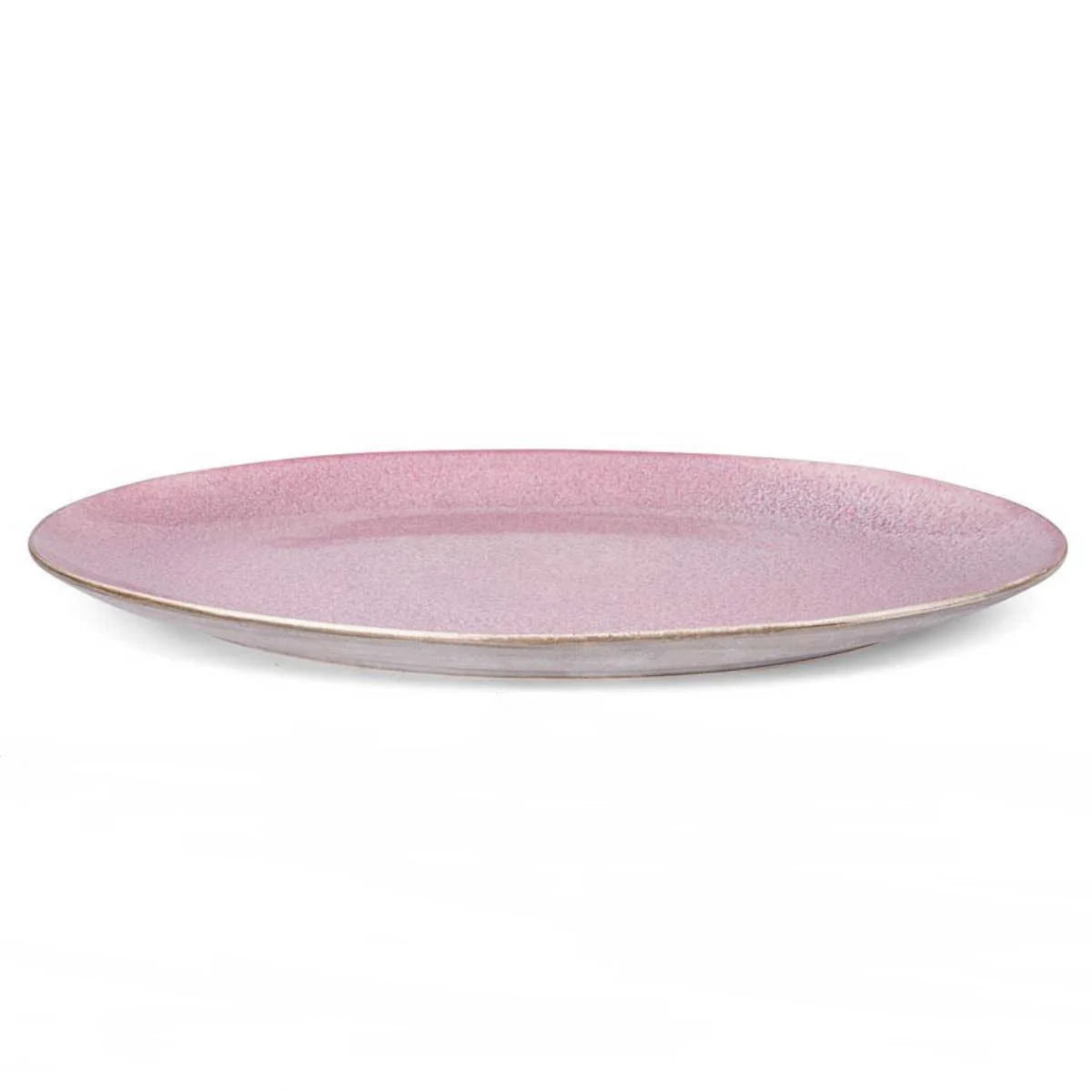 Stoneware Dish 34x45 cm Grey, Light Pink A2193
