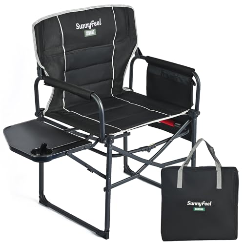 Oversized Portable Folding Camping Chair with Side Table K935