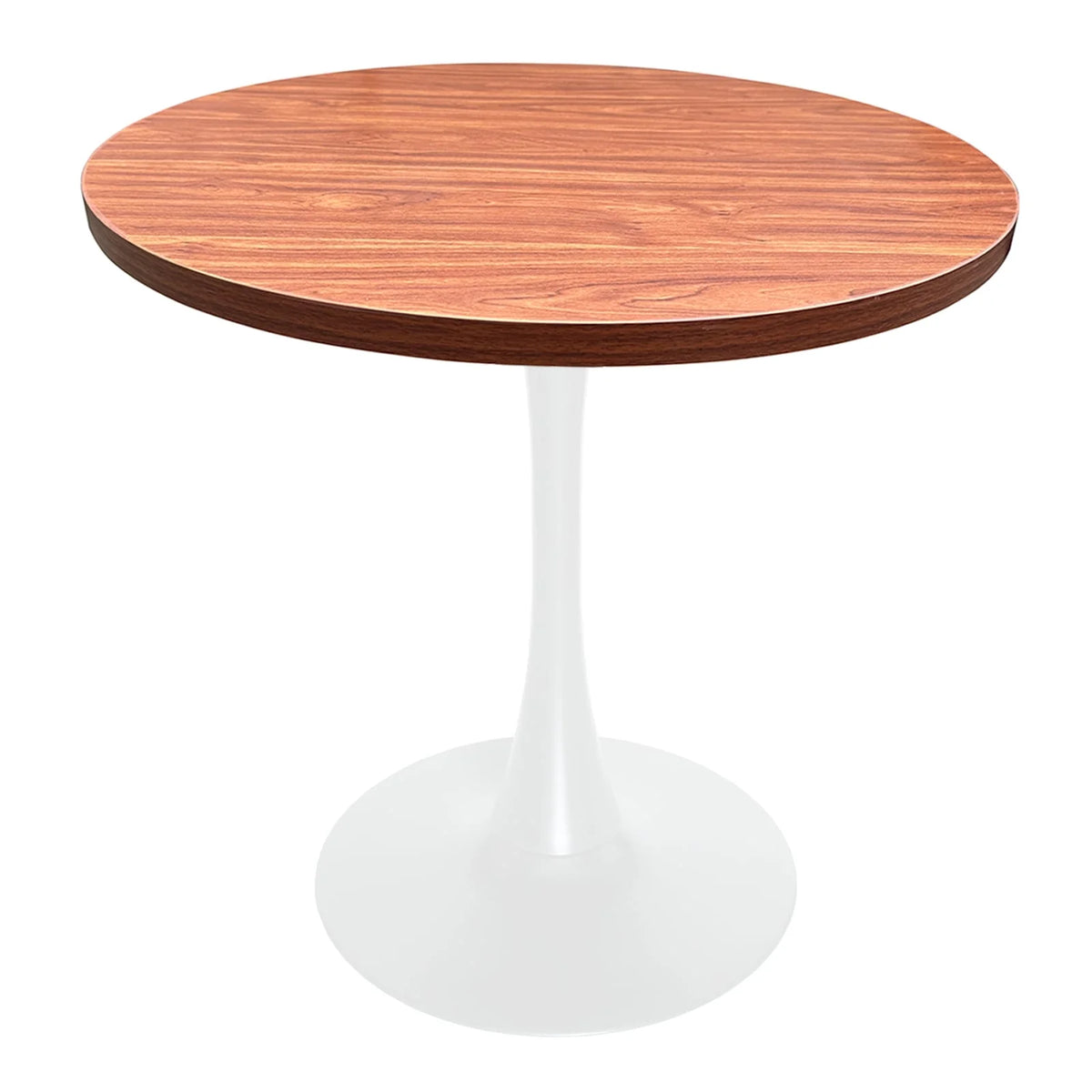 Round Dining Table with MDF Top and White Iron Base E1344