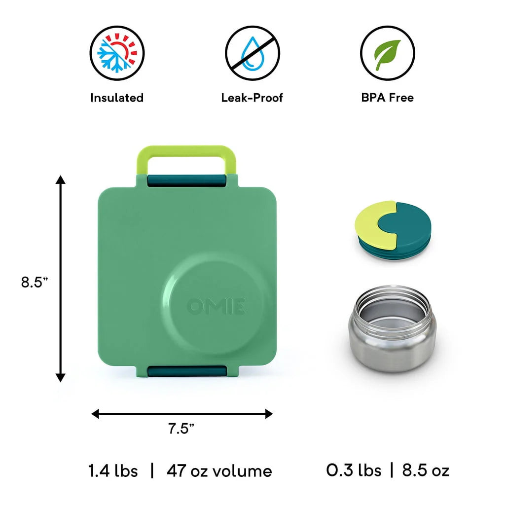 Insulated Leak Proof Bento Lunch Box with Thermos Food Jar F740
