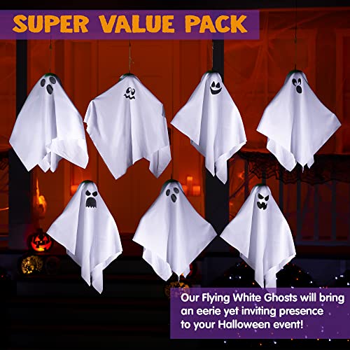 7 Pcs Halloween Hanging Ghost Decorations J1194