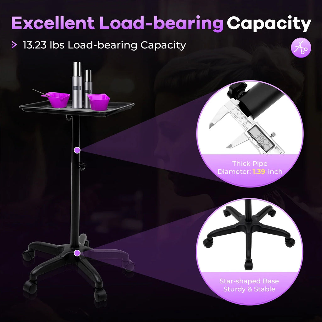 Rolling Salon Trolley Cart with Storage Tray A944234