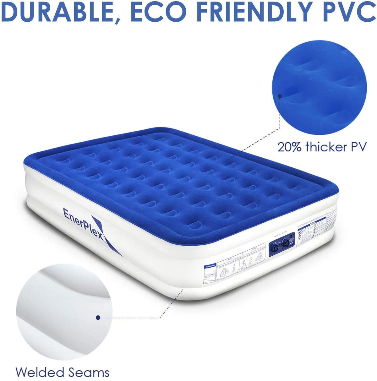 16 Inch Queen Air Mattress with Built in Pump J22047
