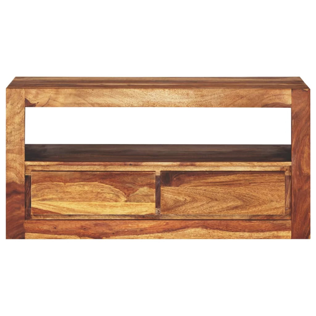 Sheesham Wood TV Cabinet with 2 Storage Drawers T101823